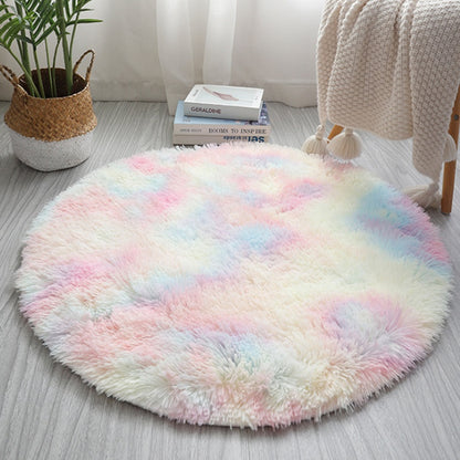 Nordic Living Room Rainbow Snuggle Rug